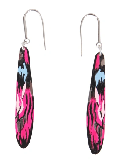 Shop Isabel Marant "ikat Enamel" Earrings In Multicolour