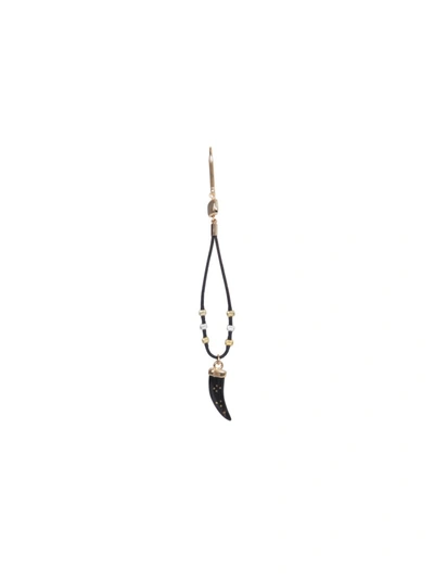 Shop Isabel Marant Aimable Shiny Pendant Earrings In Black