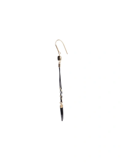 Shop Isabel Marant Aimable Shiny Pendant Earrings In Black