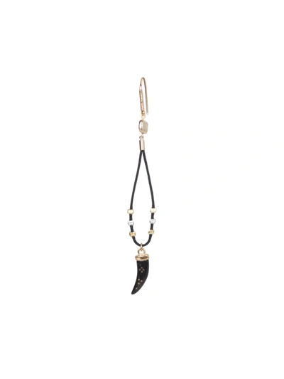 Shop Isabel Marant Aimable Shiny Pendant Earrings In Black