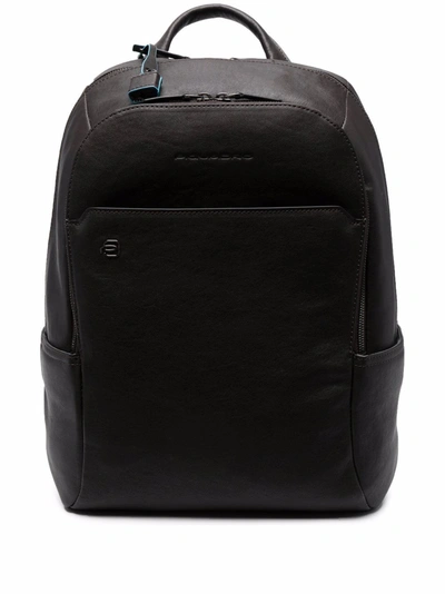Shop Piquadro Square Laptop Backpack In Braun
