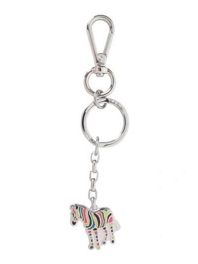 Shop Paul Smith Zebra Key Ring In Multicolour