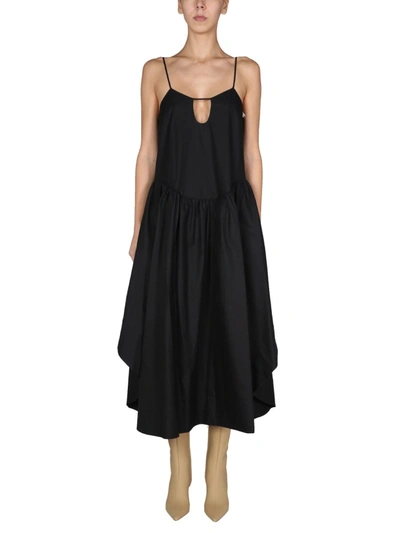 Shop Khaite "norelle" Dress In Black