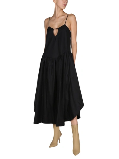 Shop Khaite "norelle" Dress In Black
