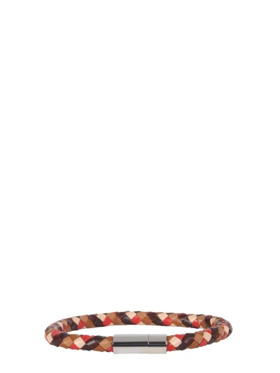 Shop Paul Smith Braided Bracelet In Multicolour