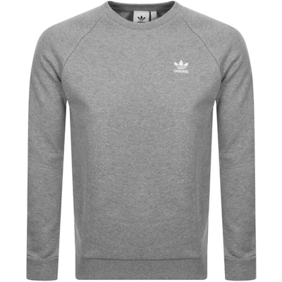 Adidas Originals Adidas Men's Adicolor Essentials Trefoil Long-sleeve  Sweatshirt In Medium Grey Heather | ModeSens