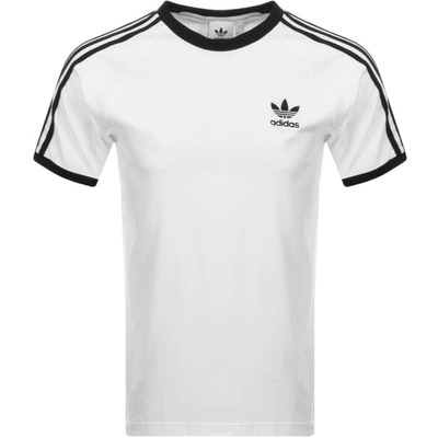 Shop Adidas Originals Adidas 3 Stripe T Shirt White