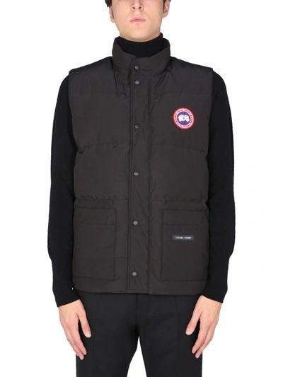 Shop Canada Goose "freestyle" Sleeveless Down Jacket In Black