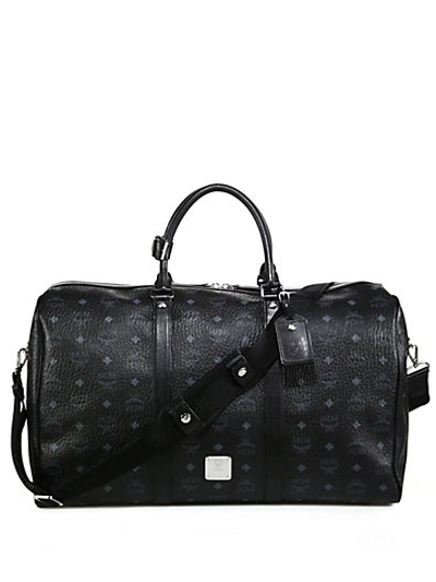 Shop Mcm Stark Weekender Bag In Black