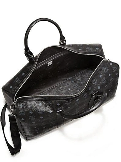 Shop Mcm Stark Weekender Bag In Black