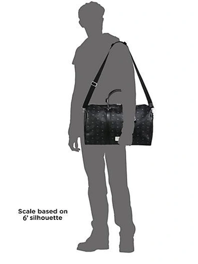 Shop Mcm Stark Weekender Bag In Black