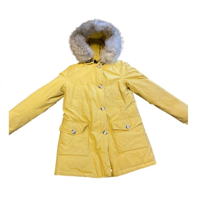 Pre-owned Woolrich Parka In Yellow