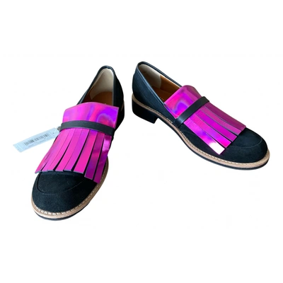 Pre-owned Yuul Yie Leather Flats In Multicolour