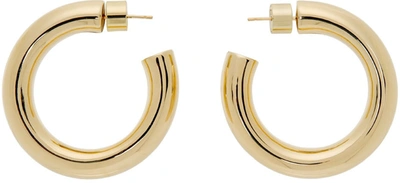 Shop Jennifer Fisher Gold Mini Jamma Hoops Earring In Yellow Gold