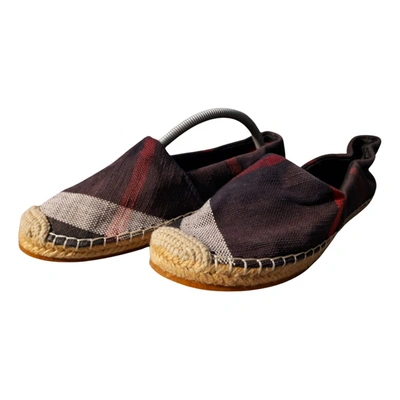 Pre-owned Burberry Cloth Espadrilles In Multicolour