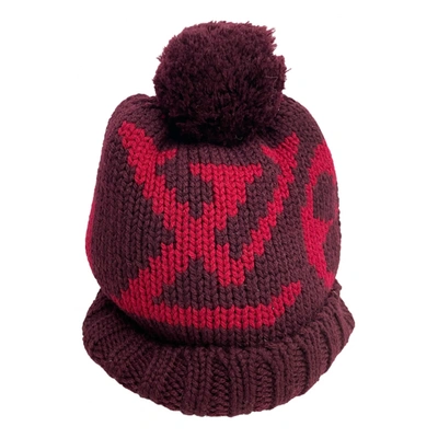 Pre-owned Louis Vuitton Wool Cap In Red