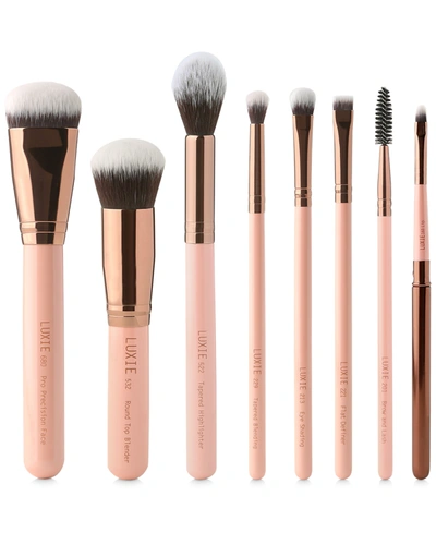 Shop Luxie 8-pc. Rose Gold Complete Face Brush Set
