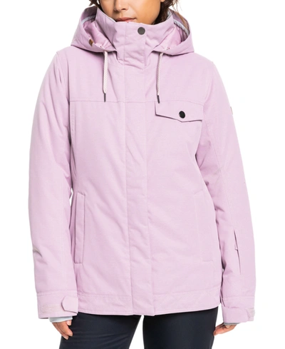Shop Roxy Juniors' Billie Snow Jacket In Dawn Pink