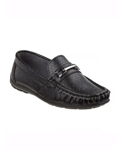 Shop Josmo Little Boys Loafers In Black Snake