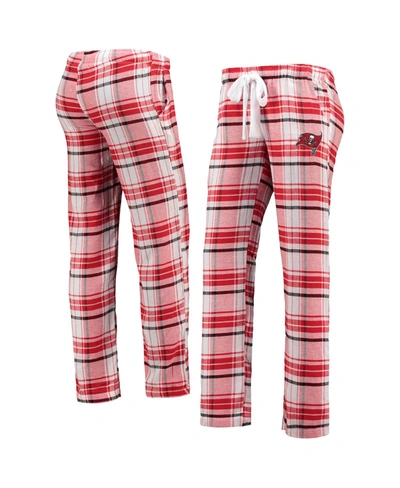 Shop Concepts Sport Women's Red, Black Tampa Bay Buccaneers Accolade Flannel Pants In Red/black