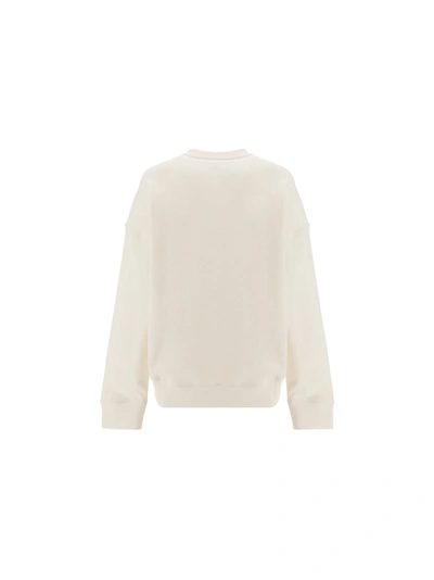 Shop Jil Sander Women's White Cotton Sweatshirt