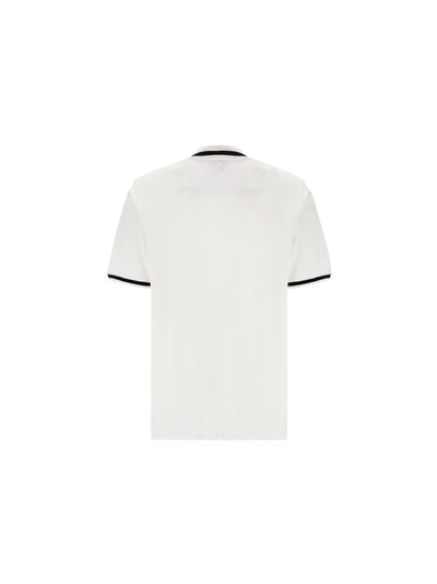 Shop Loewe Men's White Cotton Polo Shirt