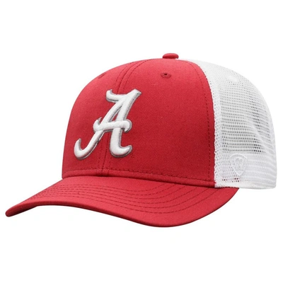 Shop Top Of The World Crimson/white Alabama Crimson Tide Trucker Snapback Hat