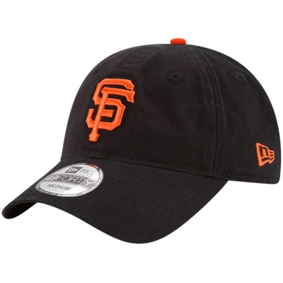Shop New Era Black San Francisco Giants Core Fit Replica 49forty Fitted Hat