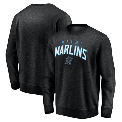 Shop Fanatics Branded Black Miami Marlins Gametime Arch Pullover Sweatshirt