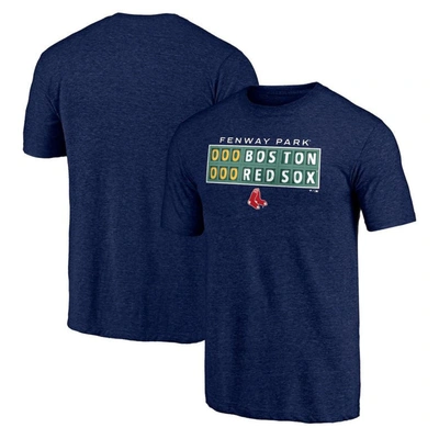 Shop Fanatics Branded Heathered Navy Boston Red Sox Hometown Tri-blend T-shirt In Heather Navy