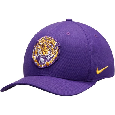 Shop Nike Purple Lsu Tigers Team Classic Logo 99 Swoosh Flex Hat