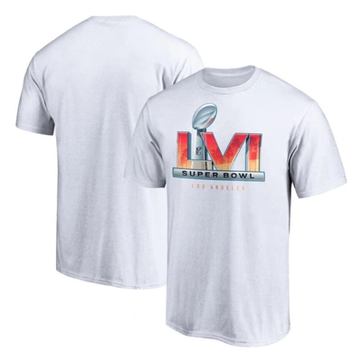 Shop Fanatics Branded White Super Bowl Lvi High Logo T-shirt