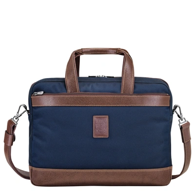 Longchamp Briefcase L Boxford In Bleu | ModeSens