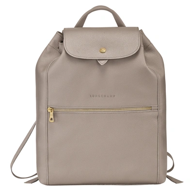 Shop Longchamp Backpack Le Foulonné In Tourterelle