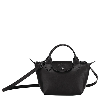 Longchamp Top Handle Bag Xs Le Pliage Cuir In Noir | ModeSens