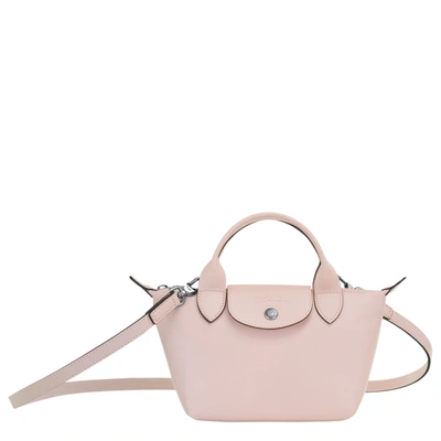 Longchamp Top Handle Bag Xs Le Pliage Cuir In Rose Pâle | ModeSens