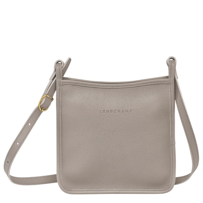 Shop Longchamp Sac Bandoulière S Le Foulonné In Turtledove