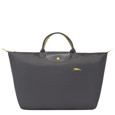 Shop Longchamp Travel Bag L Le Pliage Club In Fusil