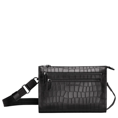 Longchamp Crossbody Bag Croco Block In Noir | ModeSens