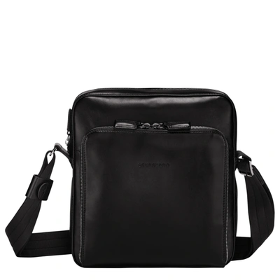 Shop Longchamp Sac Porté Travers M Baxi In Noir