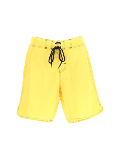 Shop Jil Sander Shorts In 724 - Medium Yellow