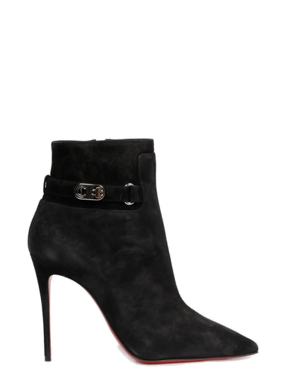 Shop Christian Louboutin Lock So Kate Boots In Black