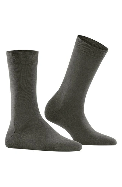 Shop Falke Soft Merino Sock In Military