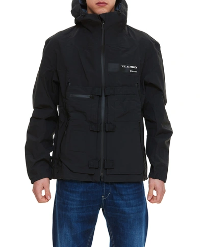 Shop Y-3 Gore-tex Terrex Jackets In Black