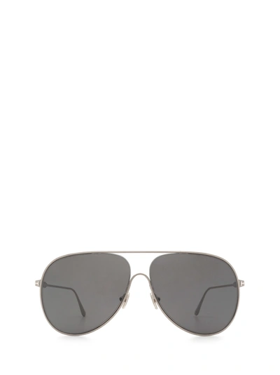 Shop Tom Ford Ft0824 Ruthenium Sunglasses