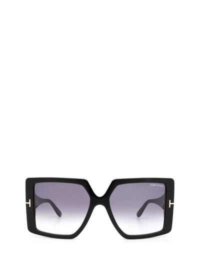 Shop Tom Ford Ft0790 Shiny Black Sunglasses