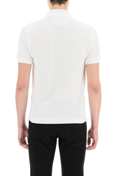 Lacoste Jersey Interlock Regular Fit Polo In White | ModeSens