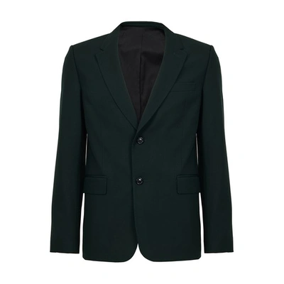 Shop Ami Alexandre Mattiussi Two Buttons Jacket In Evergreen