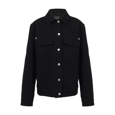 Shop Givenchy Denim Jacket In Noir