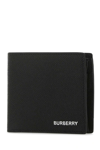 Shop Burberry International Bifold Coin Wallet In Black